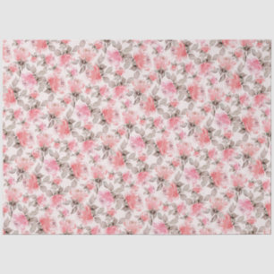 Romantic - vintage rose watercolor tissue paper