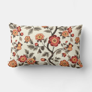 Romantic Vintage Roses Lumbar Pillow