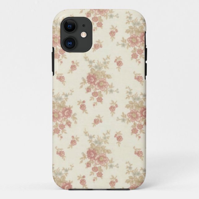 Romantic Vintage  Roses v5 Case-Mate iPhone Case (Back)