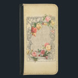 Romantic Vintage Sculpted Roses Samsung Galaxy S5 Wallet Case<br><div class="desc">Layers of beautiful roses in pastel shades of pink,  yellow and peach within a dimensional ornate engraved rustic floral frame on an ecru damask background. Note:  Sculpted,  engraved,  embossed and dimensional effects,  layered,  aged or eroded appearance,  textures and shadows achieved digitally. Actual product has a flat surface.</div>
