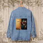 Romantic Vintage Steampunk Victorian Wedding Denim Jacket<br><div class="desc">This richly detailed steampunk wedding illustration features a romantic Victorian-inspired couple framed by intricate gears, ornate brass elements, and warm antique tones. The artwork blends elegance and industrial fantasy, creating a captivating visual. Whether showcasing the complete image or highlighting the front or back segments, this design adds a dramatic, timeless...</div>