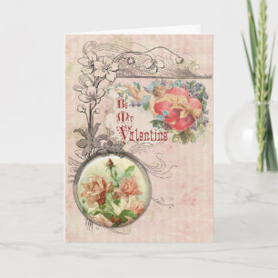 Romantic Vintage Valentine Card