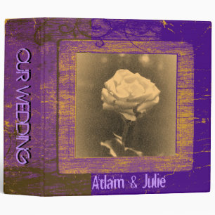 Romantic vintage wedding or photo book binder