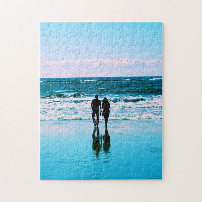 Romantic Walk on the Beach Puzzle (Vertical)