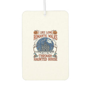 Romantic Walks Through Haunted House Ghost Pumpkin Air Freshener