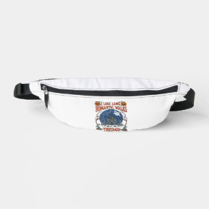 Romantic Walks Through Haunted House Ghost Pumpkin Fanny Pack