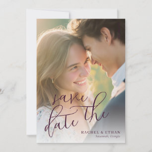 Romantic Warm Photo Save The Date