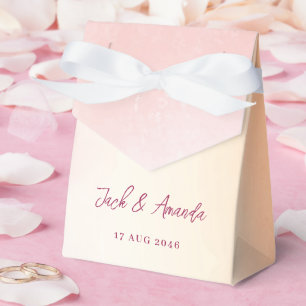 Romantic Watercolor Colourful Wedding Favour Box