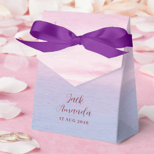 Romantic Watercolor Colourful Wedding Favour Box