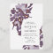 Romantic Watercolor Floral Amethyst Gold