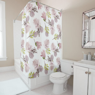 Romantic watercolor floral pattern elegant pastel