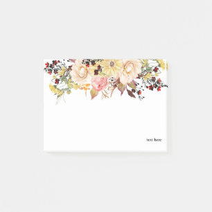 Romantic , Watercolor ,Flower spring floral Post-it Notes