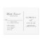 Romantic Watercolor Flowers RSVP Postcard