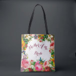 Romantic Watercolor Flowers Wedding Favour Tote Bag<br><div class="desc">Romantic Watercolor Flowers Wedding Favour Tote Bag. The Text can be changed using right the "Details" menu. To fit everything to your needs please click the "Customize" button and you can text style and backround colour change. Other colours are available. Please contact me if you need help or matching items....</div>