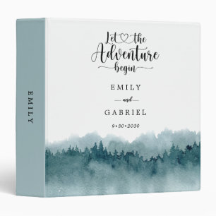 Romantic Watercolor Forest Wedding Binder