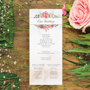 Romantic Watercolor Pink Roses & Calligraphy Program