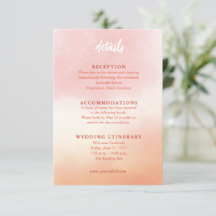 Romantic Watercolor Wedding Enclosure Cards