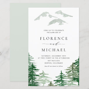 Romantic Watercolor Woodland Wedding