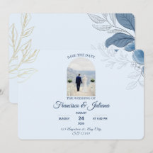 Romantic Waterfront Wedding Save The Date