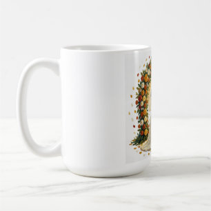 Romantic Wedding Arch Golden Roses Couple Coffee Mug