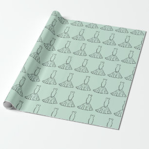 Romantic Wedding Dress Seamless Wedding Gifts Wrapping Paper