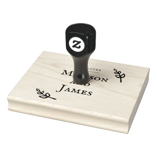 Romantic Wedding homemade Rubber Stamp (Stamp)