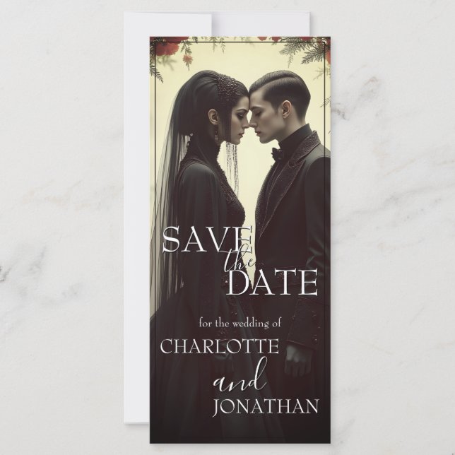 Romantic Wedding in Black Elegance (Front)