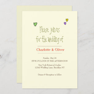 Romantic Wedding Invit Invitation