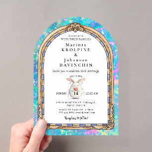 romantic  wedding invitation