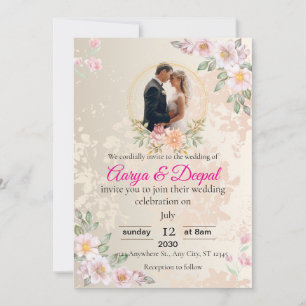 Romantic Wedding Invitation – Elegant & Timeless
