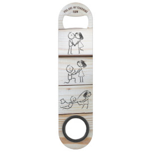 Romantic Wedding Proposal - Bottle Opener Bar Key
