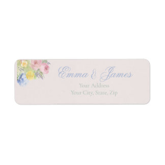 Romantic Wedding return address labels