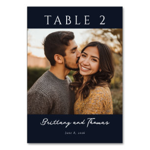 Romantic Wedding Table Sign Table Number