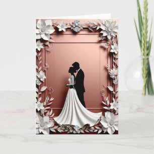 Romantic Wedding With Floral Wedding Details Card