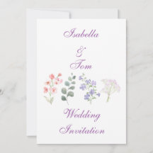 Romantic Wildflower Botanical Lavender Garden