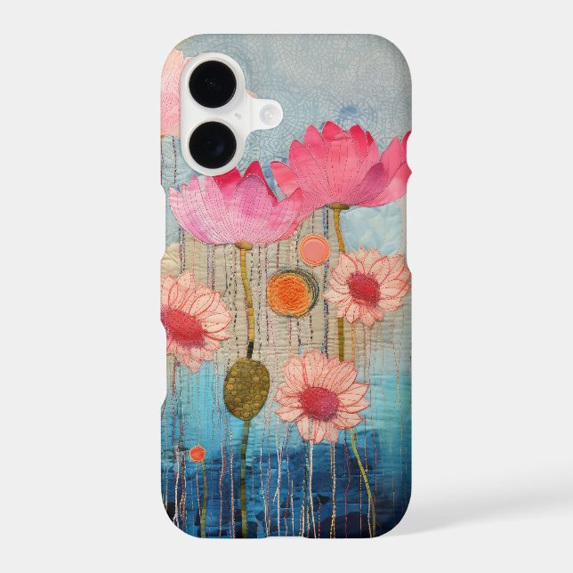 Romantic Wildflower Meadow - Bright Garden Collage (Back)