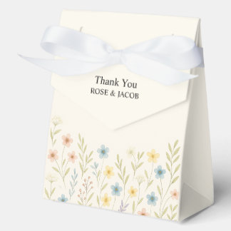 Romantic Wildflower Wedding Favour Box