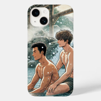 Romantic winter onsen Case-Mate iPhone 14 case