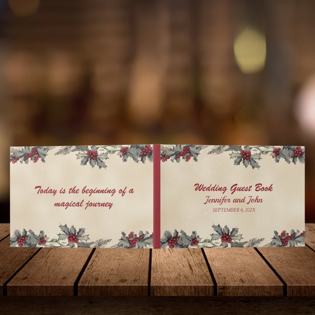 Romantic Winter Wedding Guest Book (Creator Uploaded)