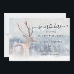 Romantic Winter Woodland Forest Save the Date<br><div class="desc">Romantic Winter Woodland Forest Save the Date - What a lovely way to announce your very special date. Save the Date features a gorgeous, woodland snowy winter scene and pretty, script typography. Our hight quality template makes it so easy for you to personalize your Save the Date. If you would...</div>