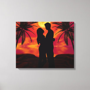 Romantic Wrapped Canvas