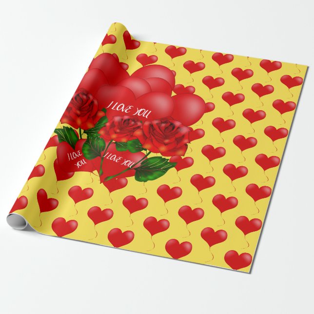 Romantic wrapping paper (Unrolled)