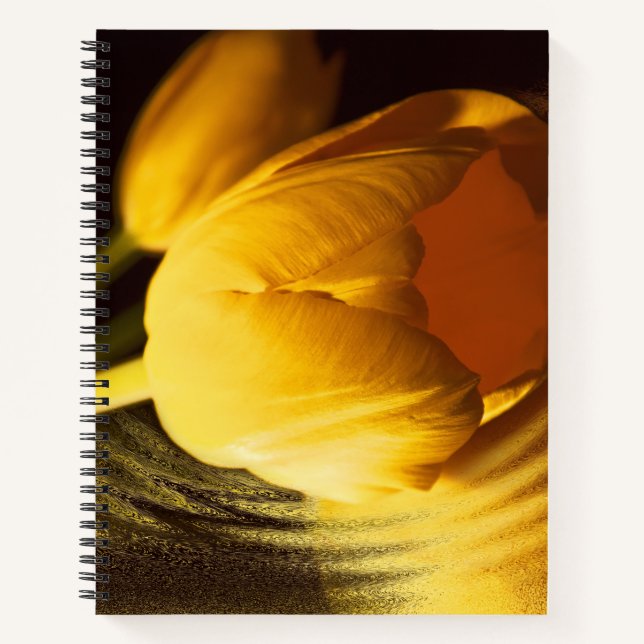 Romantic Yellow Tulip Notebook (Front)