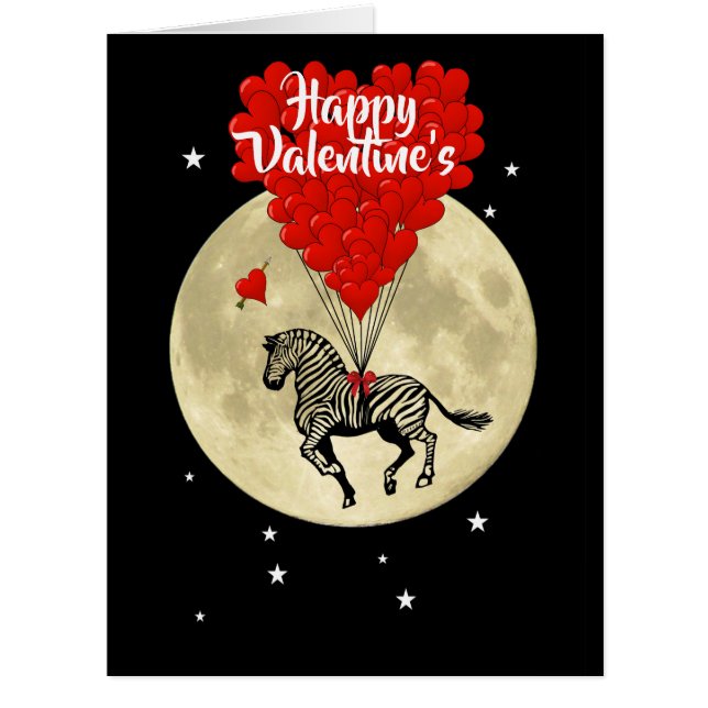 Romantic zebra valentines day (Front)