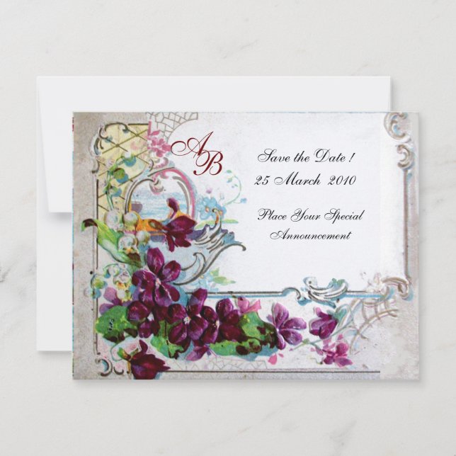 ROMANTICA  4 MONOGRAM 2 INVITATION (Front)