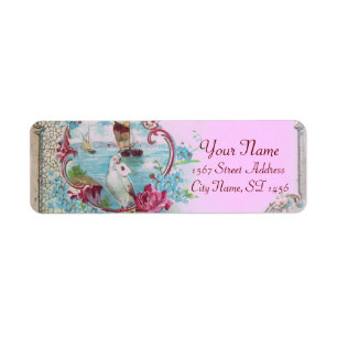 ROMANTICA, BLEU ROSE BLEU FLORAL PLAGE MARIAGE