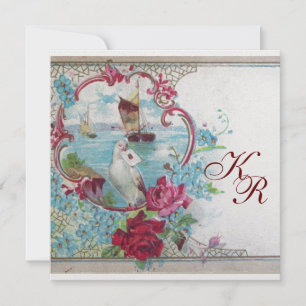 ROMANTİCA MONOGRAM ,ice metallic paper Announcement