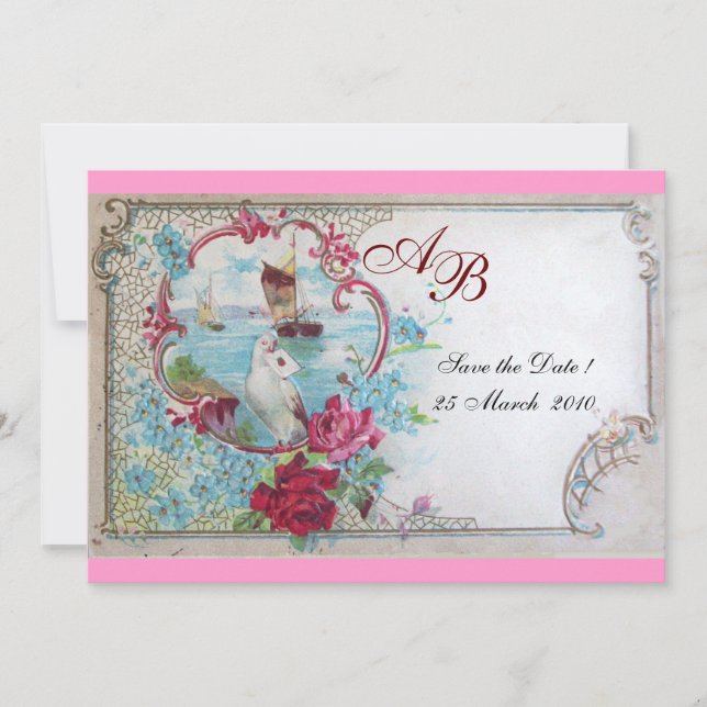 ROMANTICA  MONOGRAM INVITATION (Front)