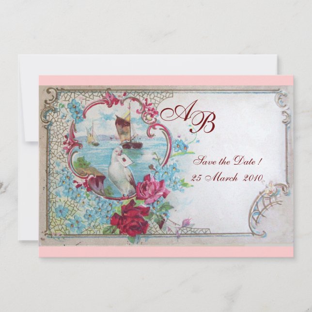 ROMANTICA  MONOGRAM INVITATION (Front)