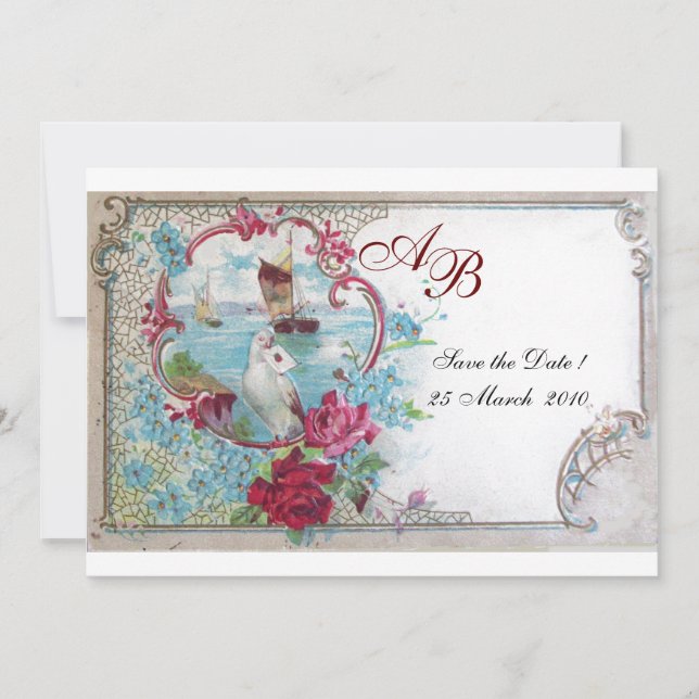 ROMANTICA  MONOGRAM INVITATION (Front)